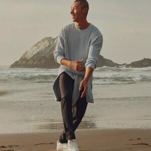 Lululemon Men's SZ 35 ABC Slim-Fit 5 Pocket Pant 32L Warpstreme In Obsidian 31"